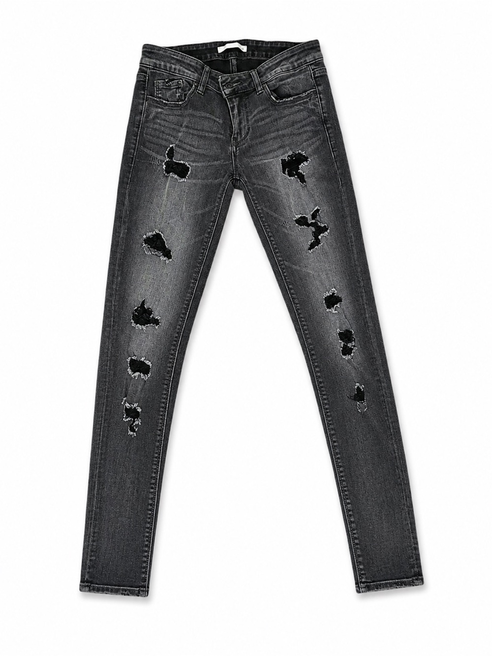 Daytrip Black Distressed Skinny Jeans